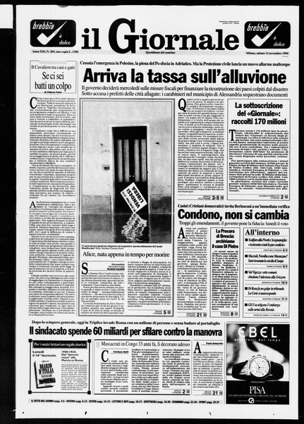 Il giornale : quotidiano del mattino